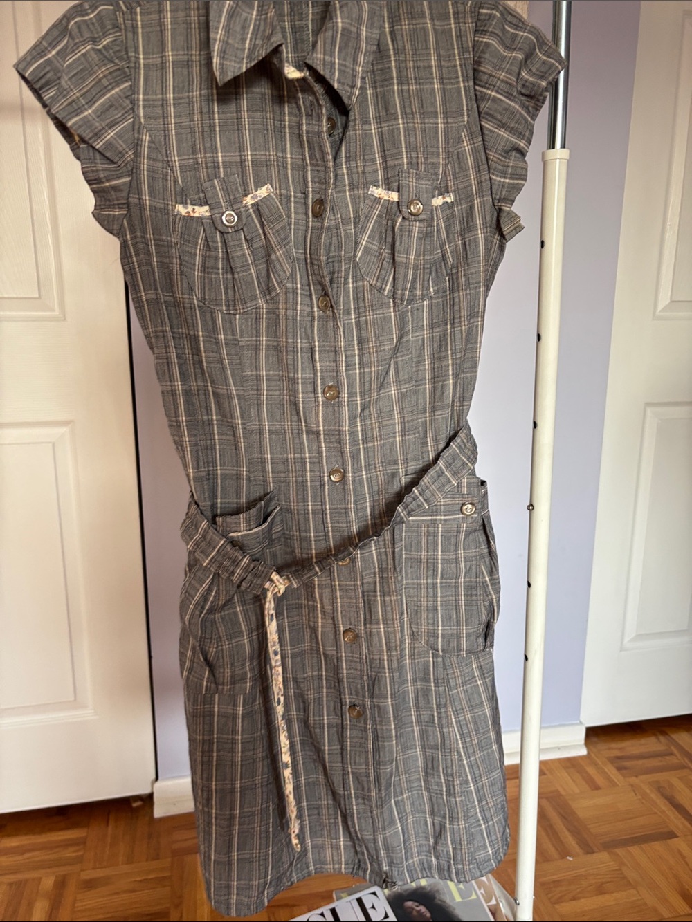 NEW Listing! Petar Petrov Gray Plaid Mini Dress